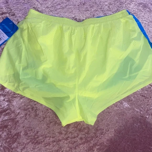 Brooks Women's Blue and Yellow Running Shorts - Picture 5 of 7